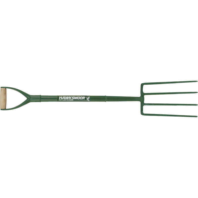 Hawksmoor All Steel Digging Fork in Green
