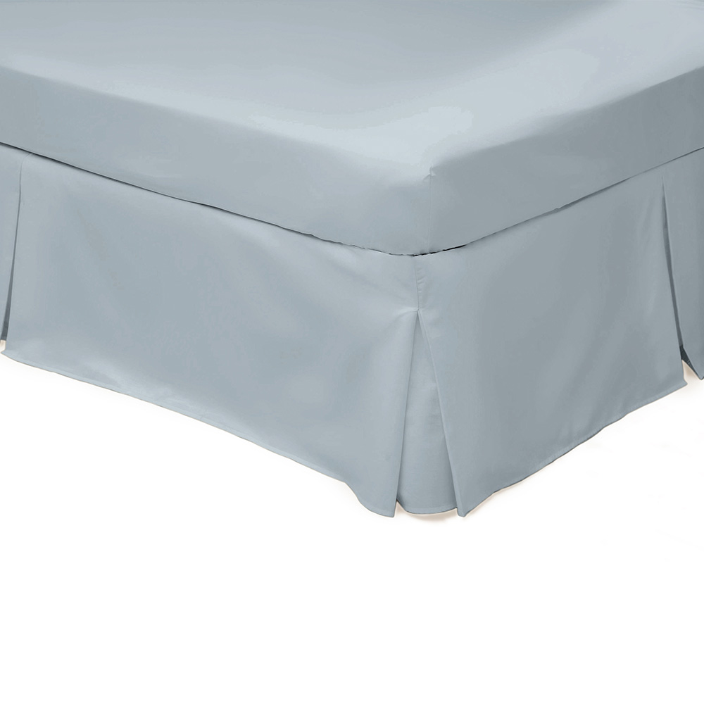Belledorm Easy Care 200 Thread Count Cotton Polyester Percale Platform Valance|Size: Small Double|duck egg blue