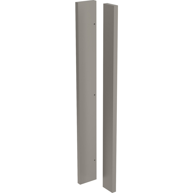 Kitchen Kit Kitchen Unit Corner Post - Super Gloss Dust Grey / Gloss