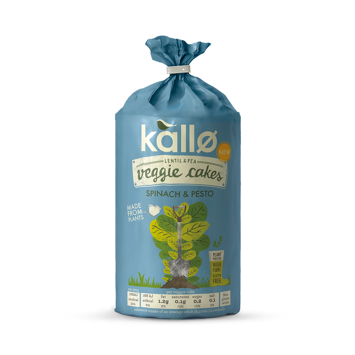 Kallo Spinach & Pesto Veggie Cakes 122 g