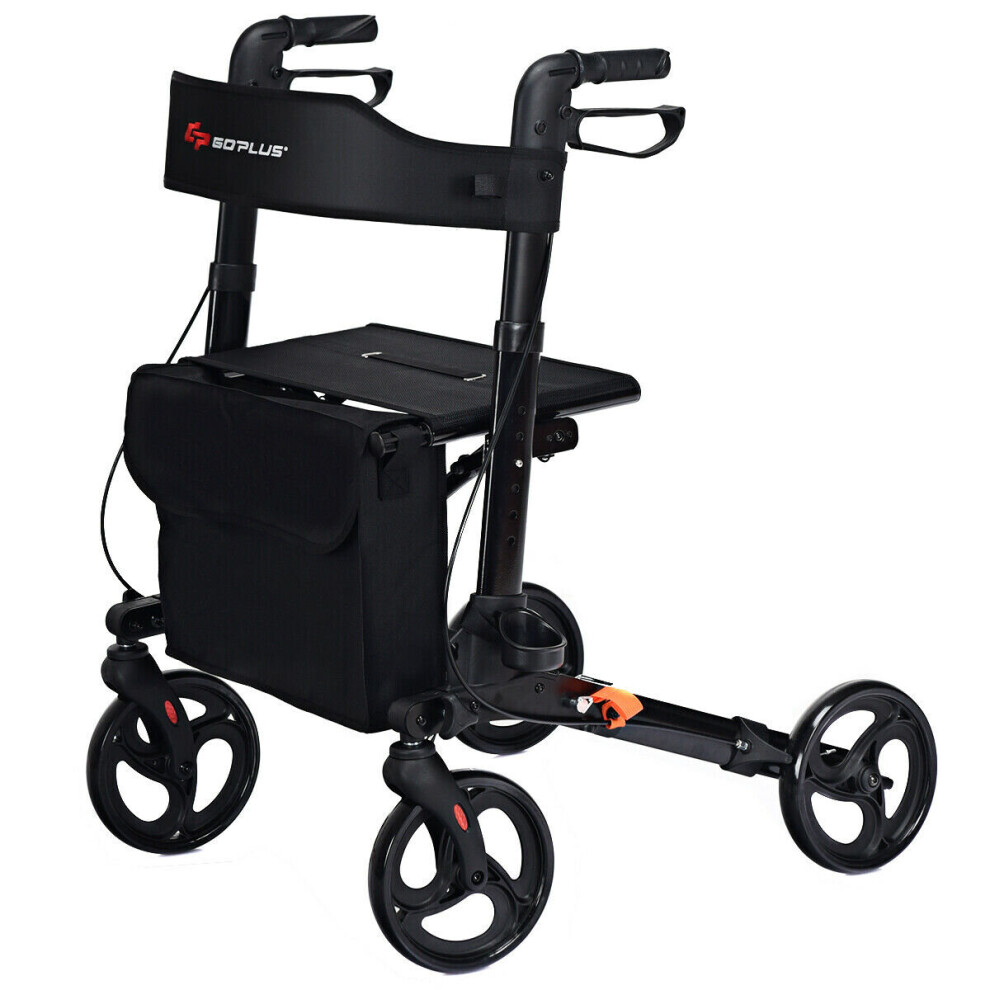 Costway Foldable Rollator Mobility Aid