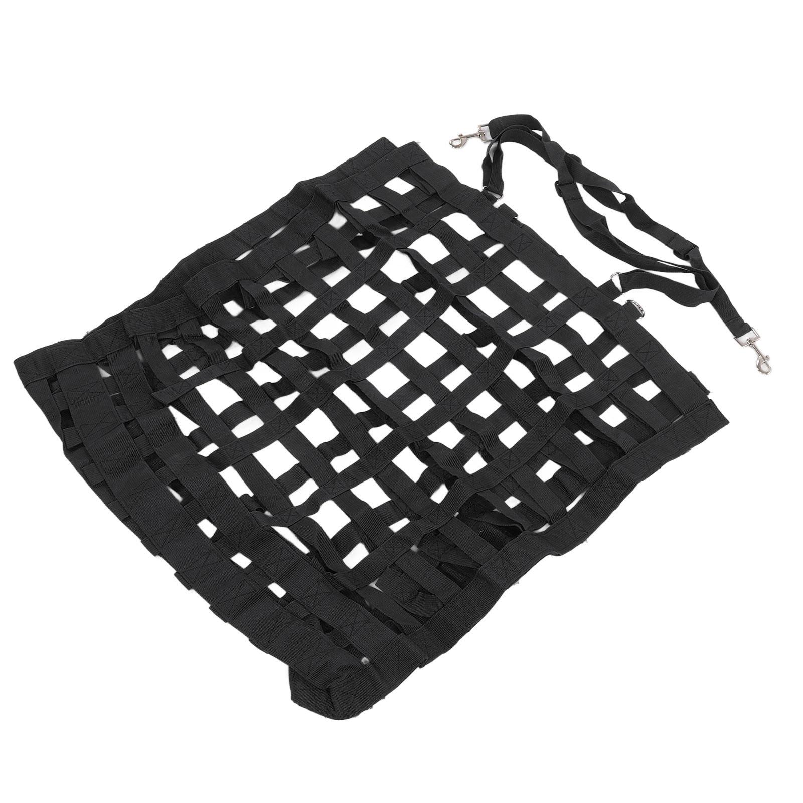 Konnwei Horse Grass Nets Horse Hay Bag Multi Lattices Large Capacity Hay Slow Feeder Horse Feeding black