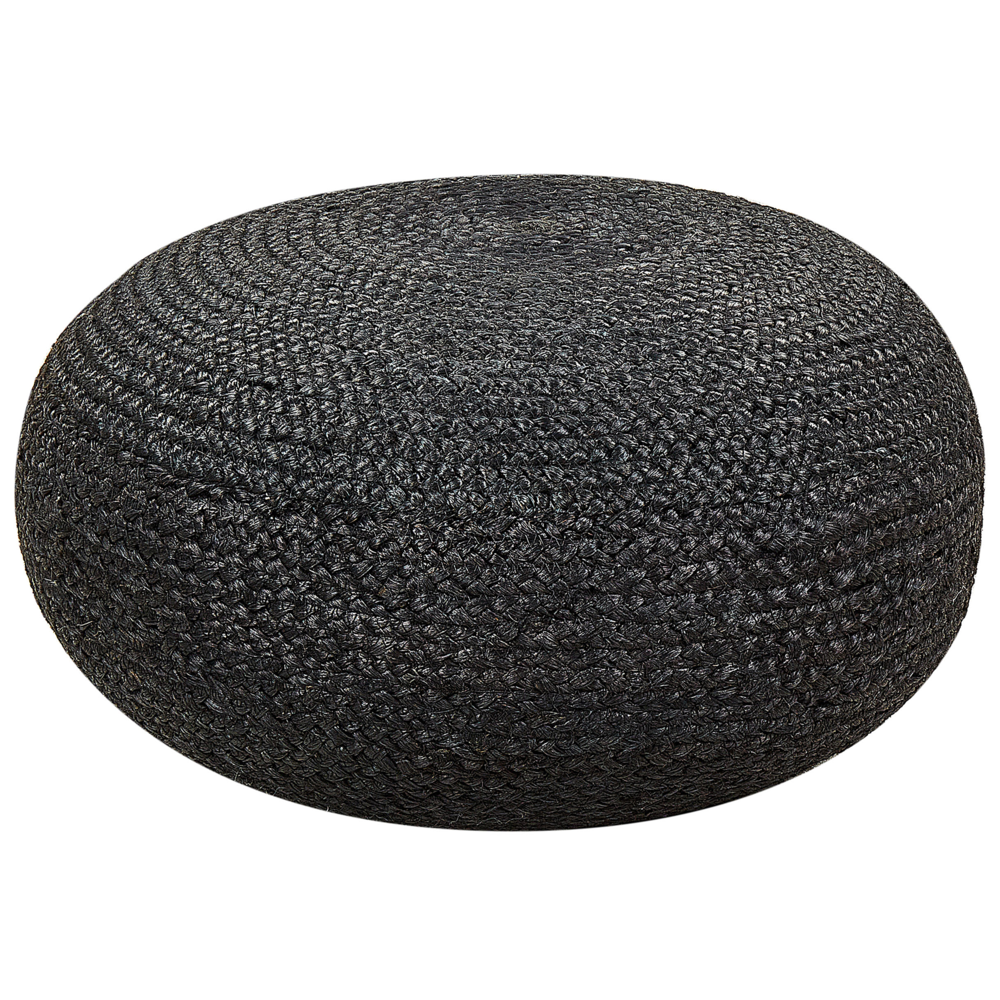 Beliani Boho Pouffe Tifelt Black