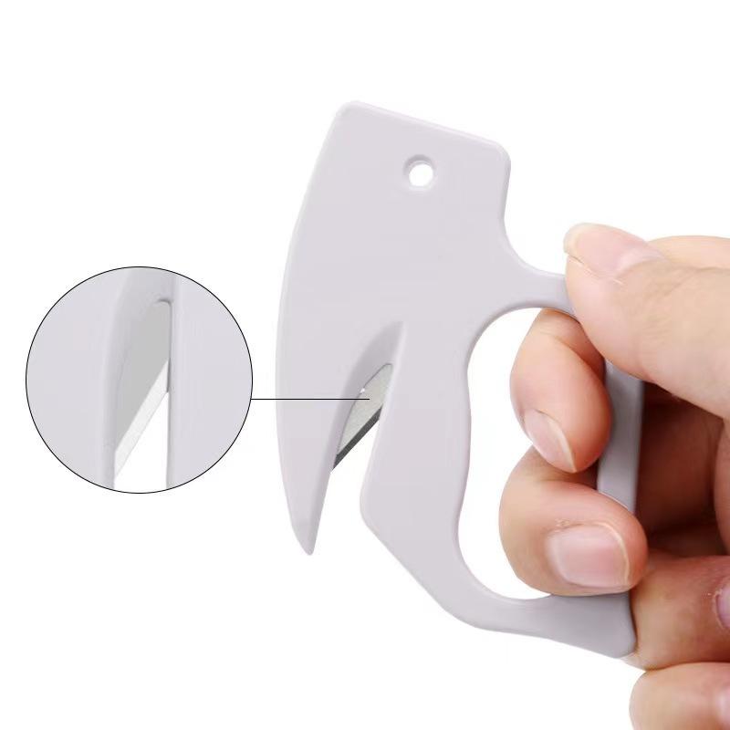 NATAWA Plastic Letter Opener Mini Sharp Letter Mail Envelope Security Documents Opener Guarded Cutter Blade Office Equipment