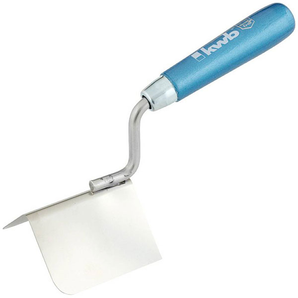 KWB 934208 External Corner Trowel stainless steel Wooden handle