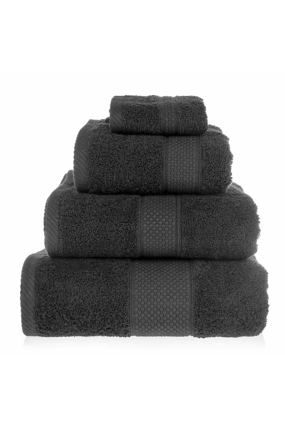 Homescapes Turkish Cotton Bath Towels Set|black