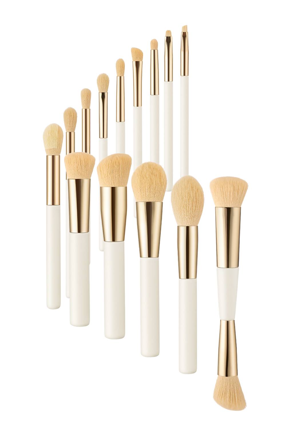 SHEONLY 13 Pcs Makeup Brushes In White