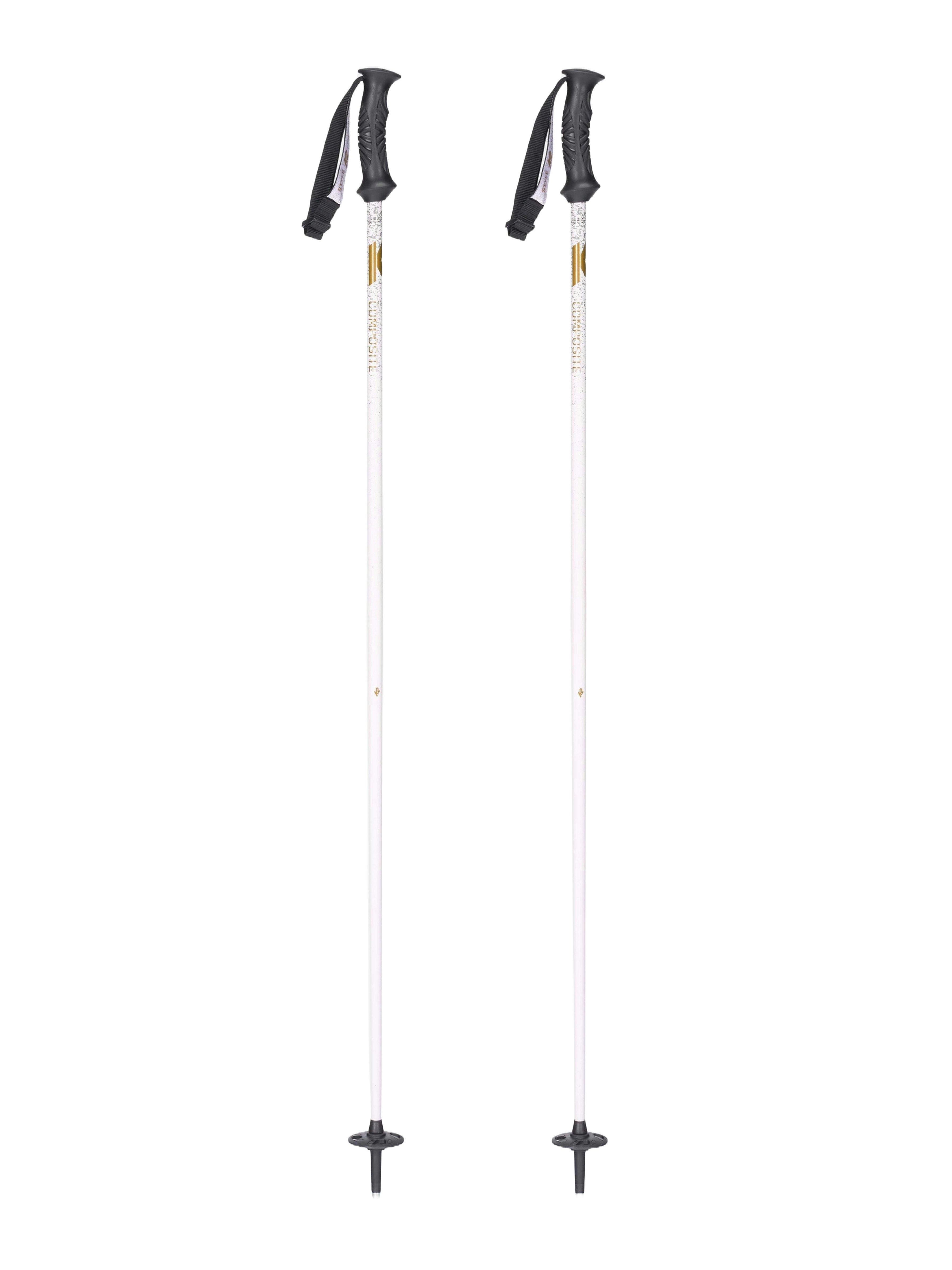 K2 Style Composite Ski Poles - White