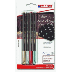 Edding 4-1200-4-1999 Felt Tips e-1200 Metallic Assorted