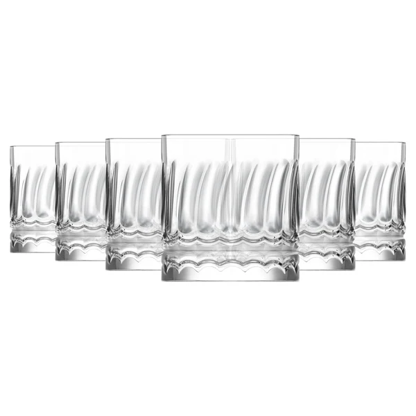 LAV 330ml Wave Whisky Glasses - Pack of 6