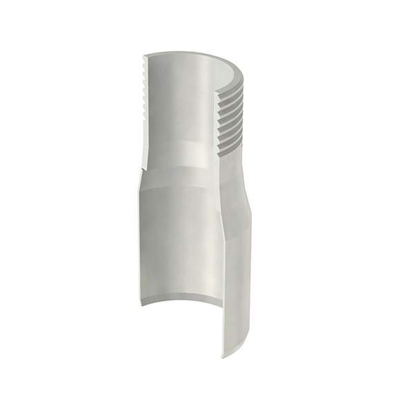 Aco Stainless Steel Pipe Connector with External Screw Thread - 50mm Silver 419332