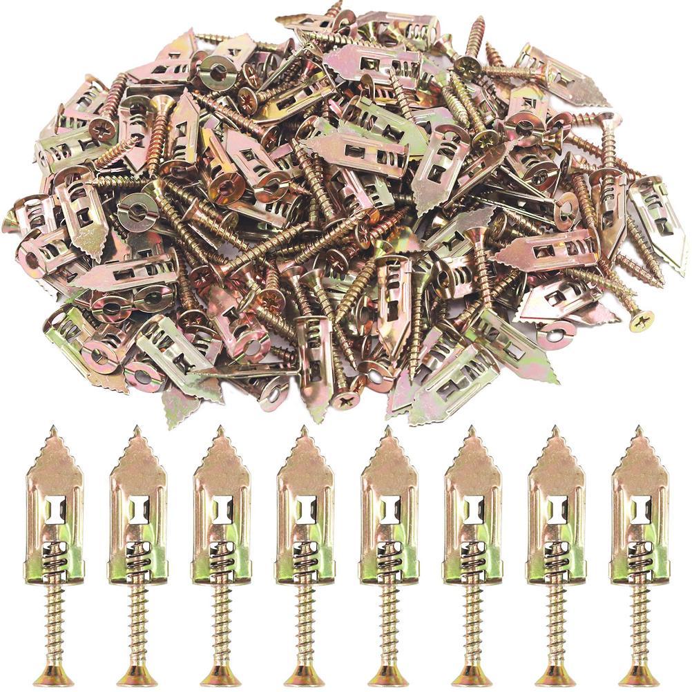 Fishine Self Drilling Anchors with Screws Carbon Steel Expansion Screws Set Self Drilling Anchors Screws