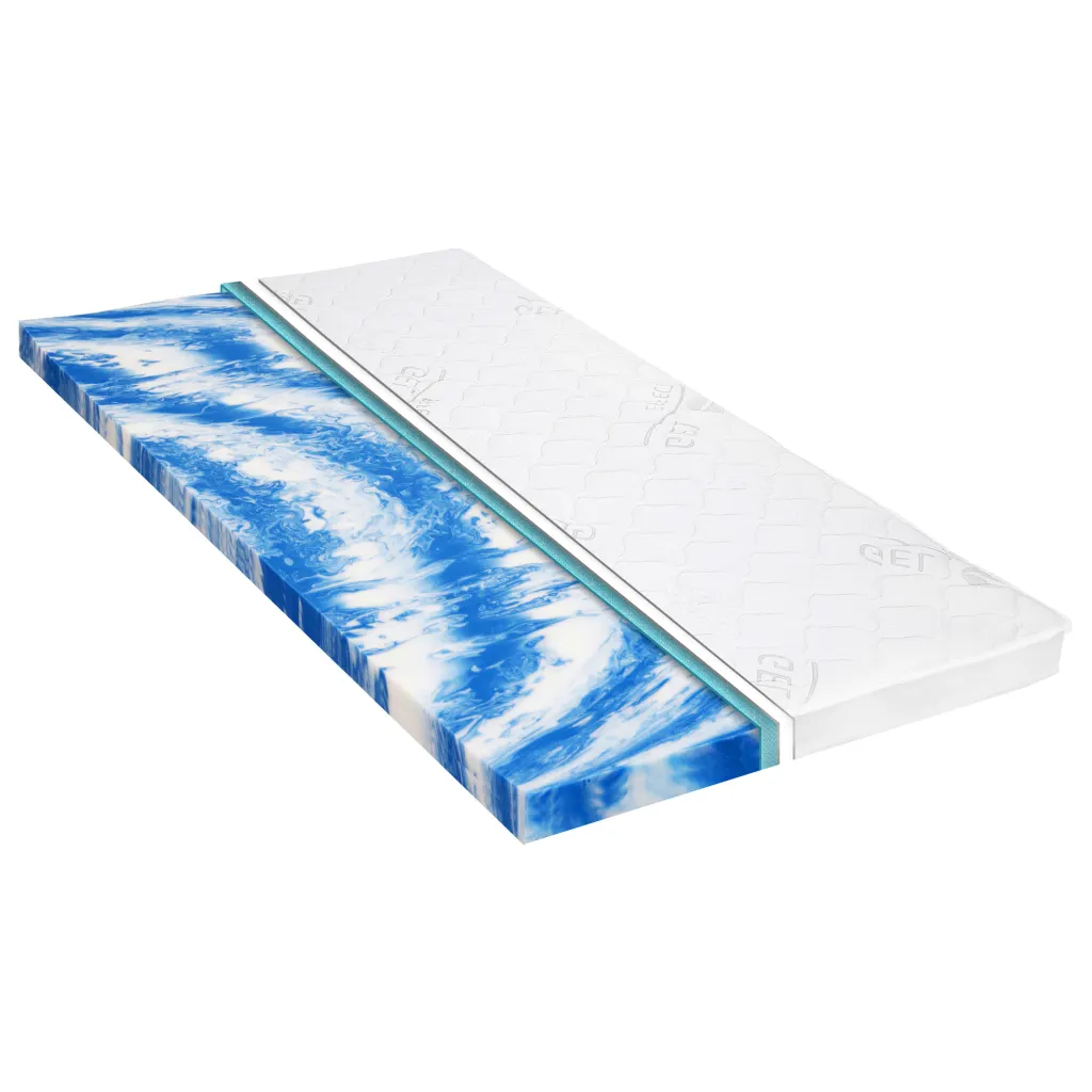 VidaXL Mattress Topper 120x200 cm Gel Foam 7 cm
