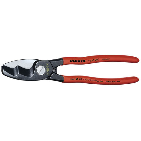 Knipex 9511200 Cable Shears With Twin Cutting Edge 200mm