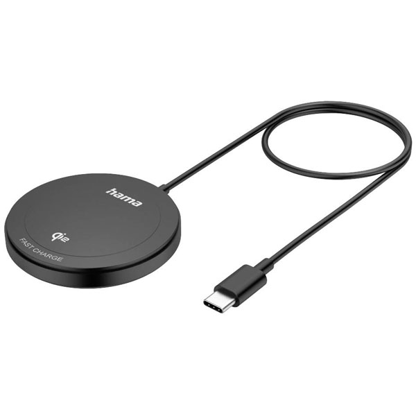 Hama 201725 Wireless charger 2500 mA Black Inductive charging standard