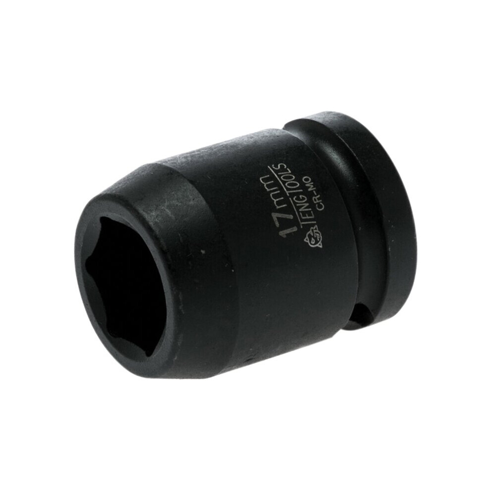 Teng TEN920517N Impact Socket Hexagon 6 Point 1/2in Drive 17mm