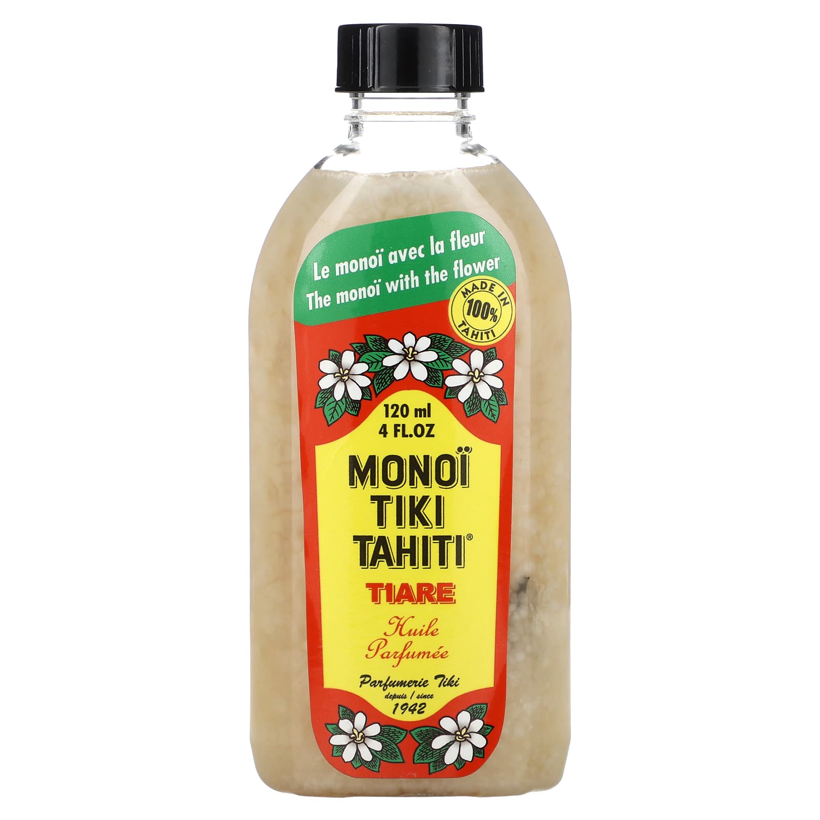 Monoi Tiare Tahiti , Coconut Oil, Tiare (Gardenia), 4 fl oz (120 ml)