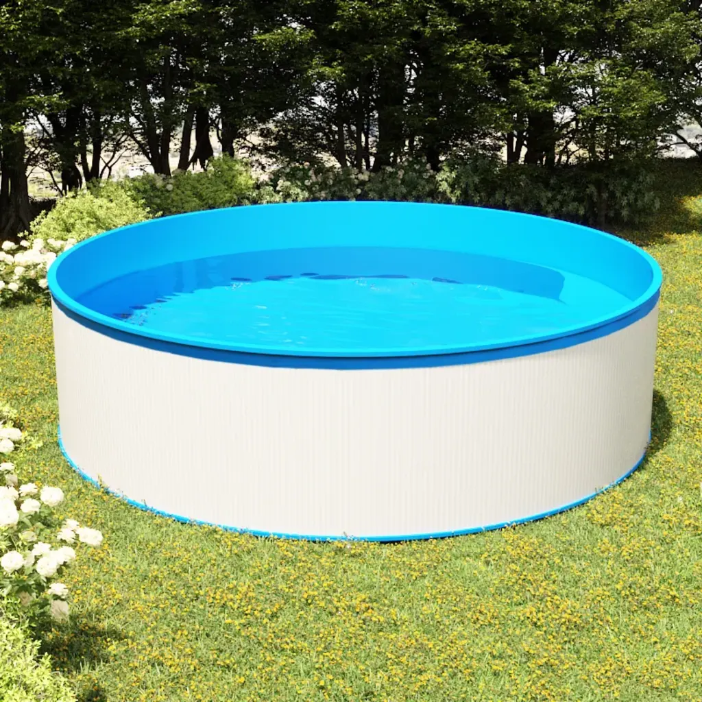 VidaXL Oceola 3ft x 11.5ft Steel Inflatable Pool