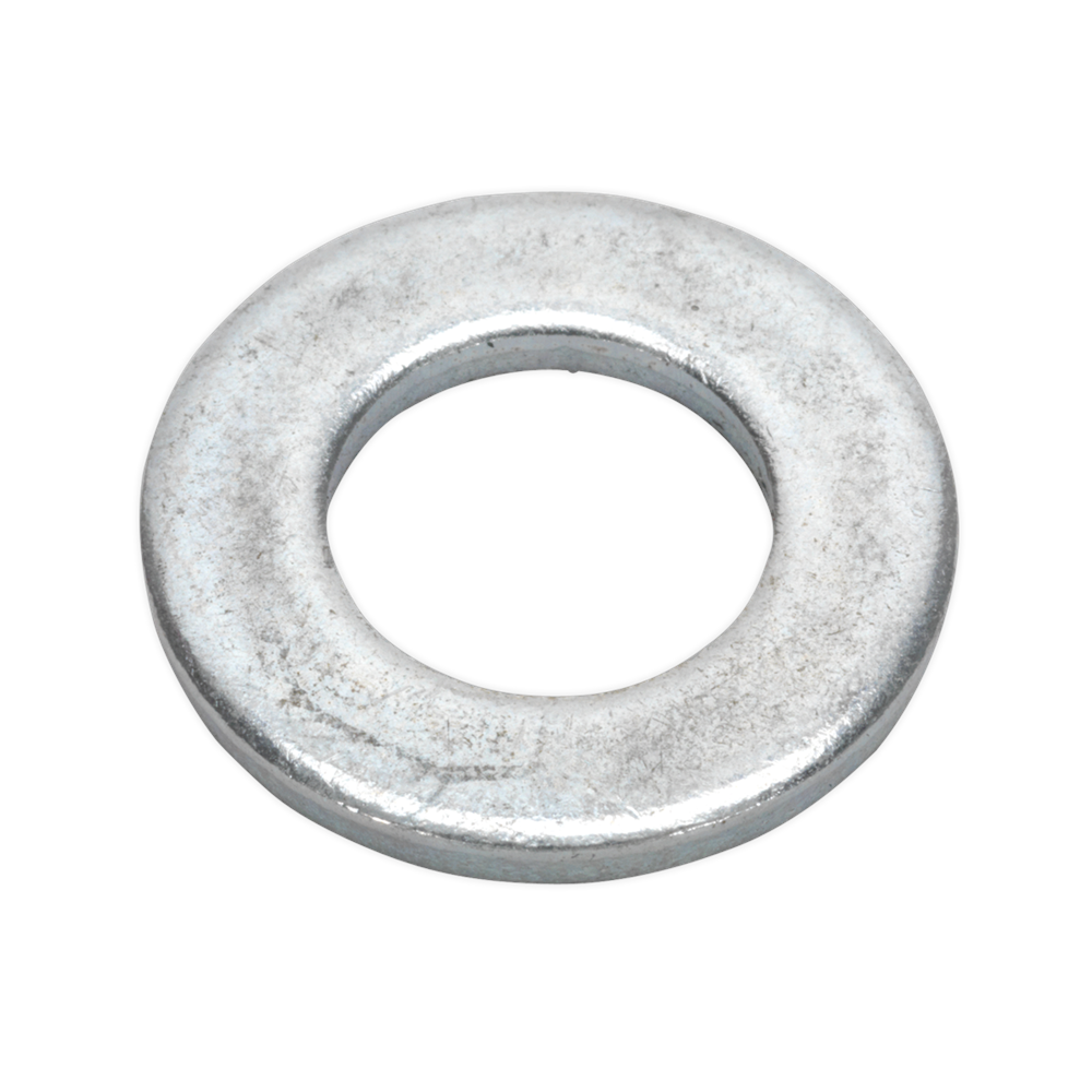 Sealey FWA1224 Flat Washer M12 x 24mm Form A Zinc DIN 125 Pack of 100