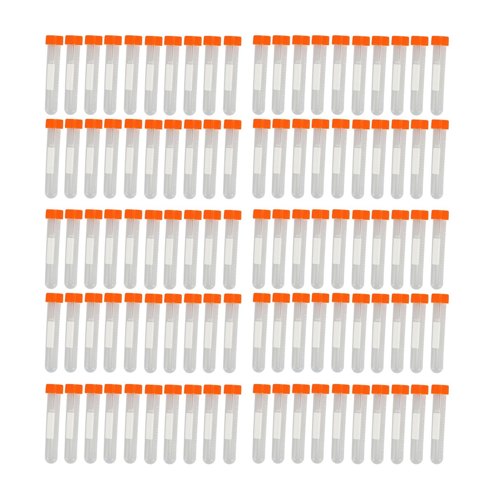 Automobile And Motorcycle Supplies 100pcs 10ml Centrifuge Tubes with Lid Accurate Clear Scale Safe Spiral Centrifugal Test Tube for