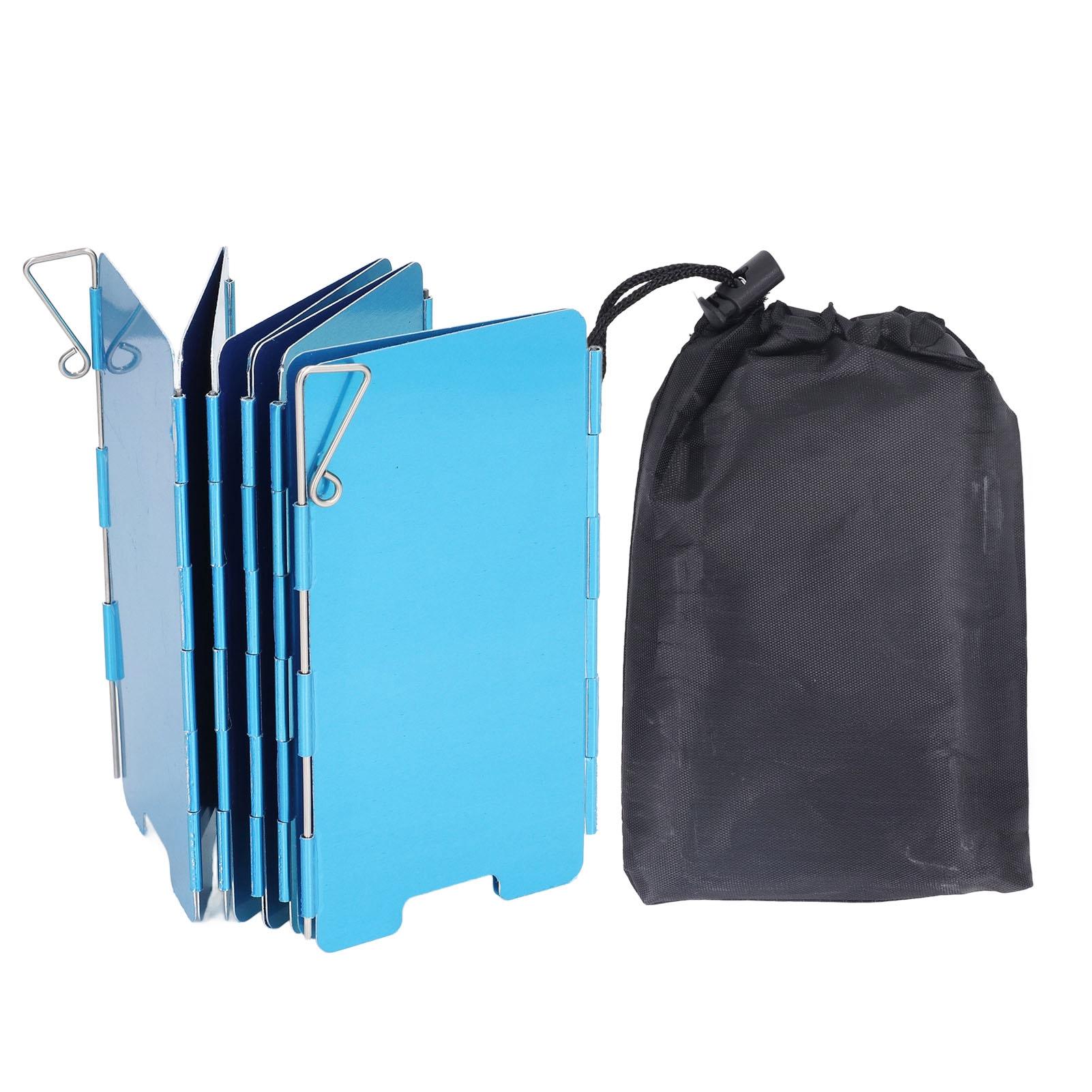 TOMTOP JMS Folding Camping Stove Windscreen 9 Plates Aluminum Outdoor Camping Stove Windshield for Camping