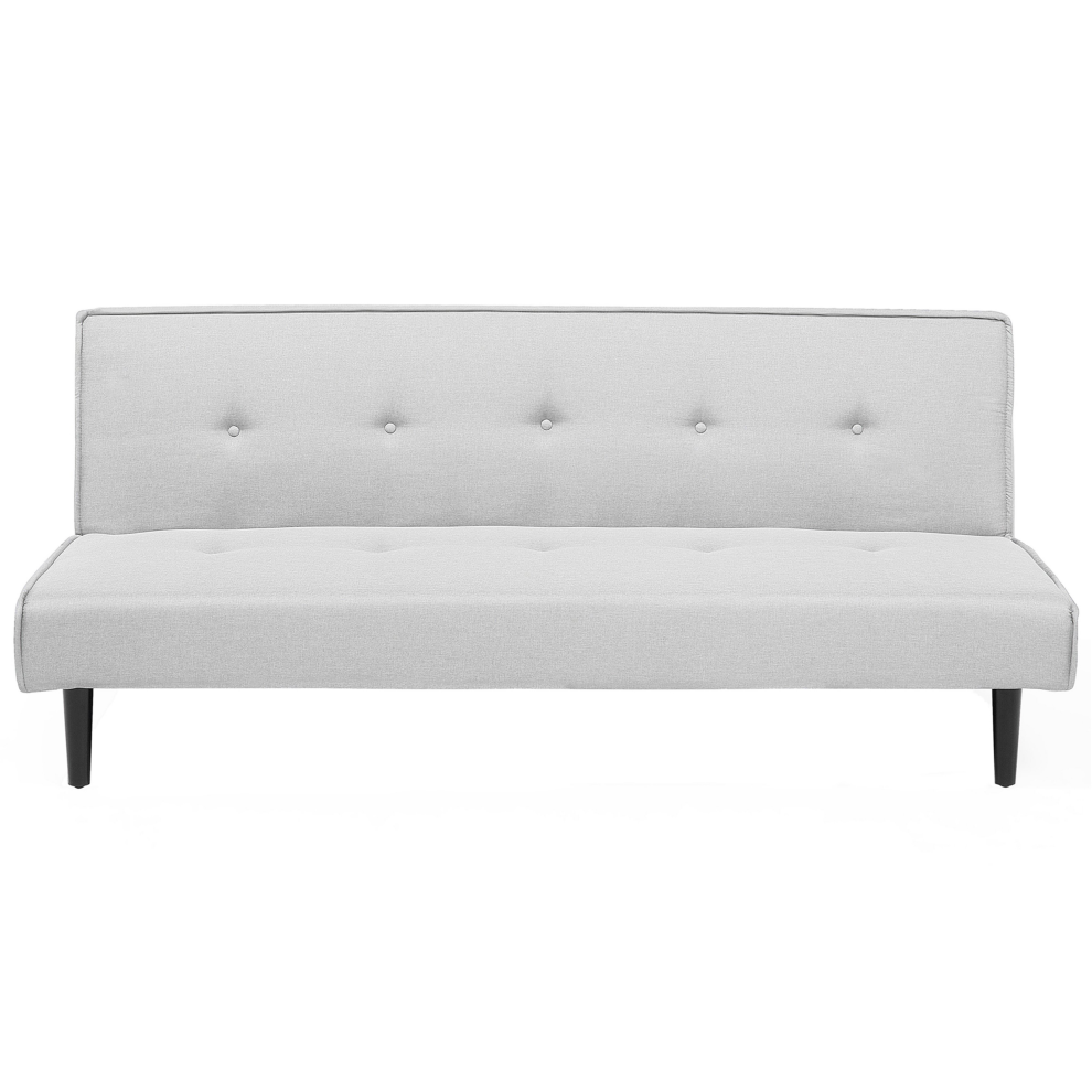 Beliani Retro Sofa Bed Visby Light Grey