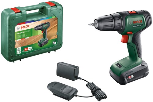 Bosch Trapano avvitatore Universal Drill 18V con batteria e caricatore incluso