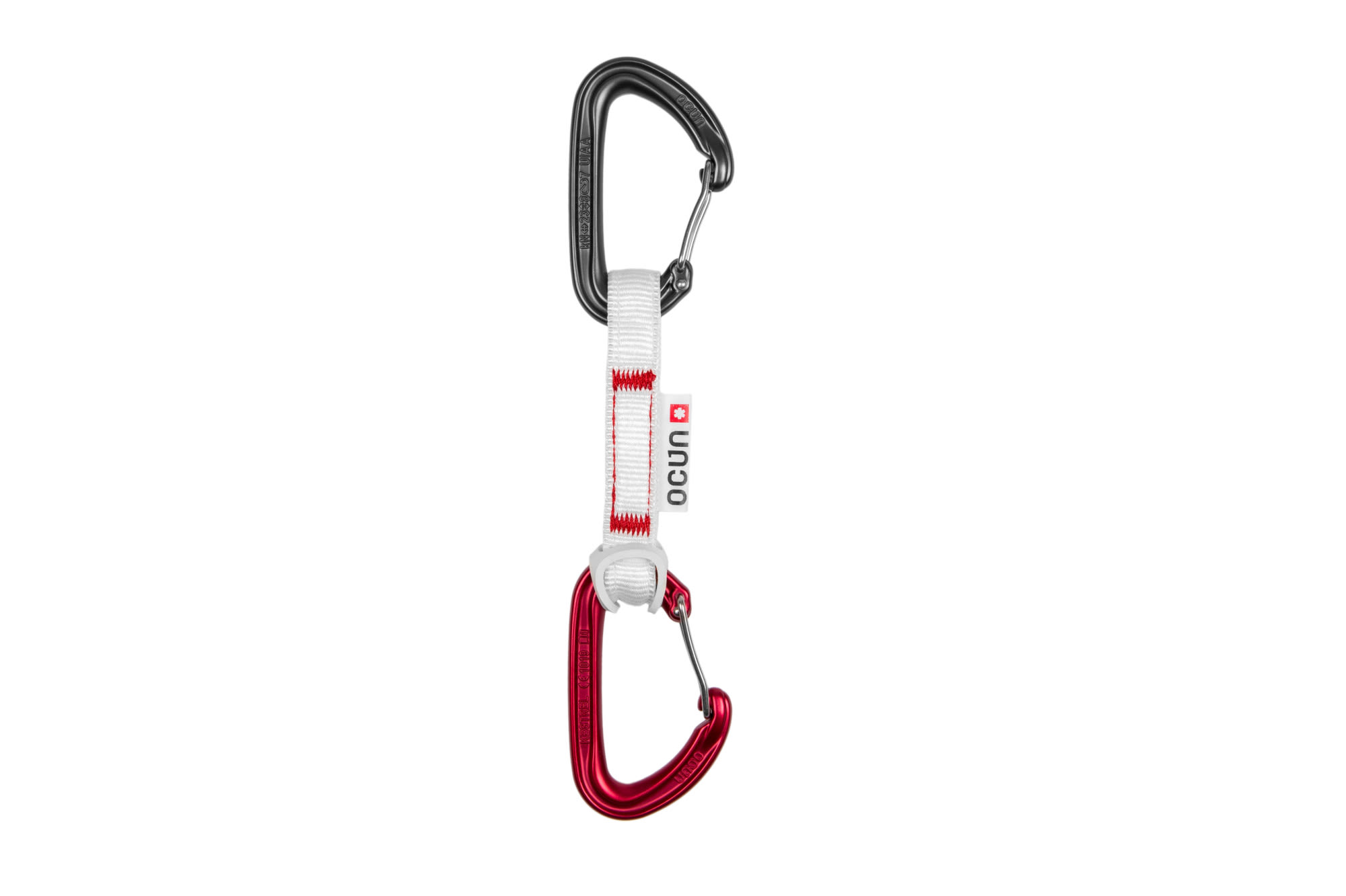 Ocun Kestrel Qd Bio-dyn-ring 15mm 10cm 6-pack - Red - 10 Cm
