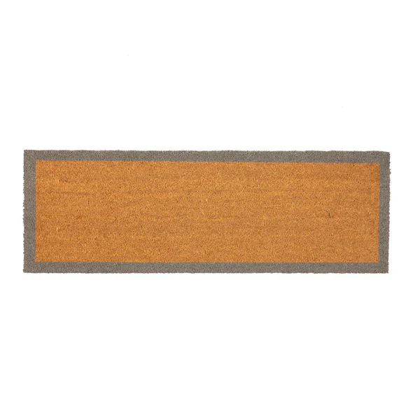 120cm x 40cm Grey Border Coir Double Door Mat | By Nicola Spring