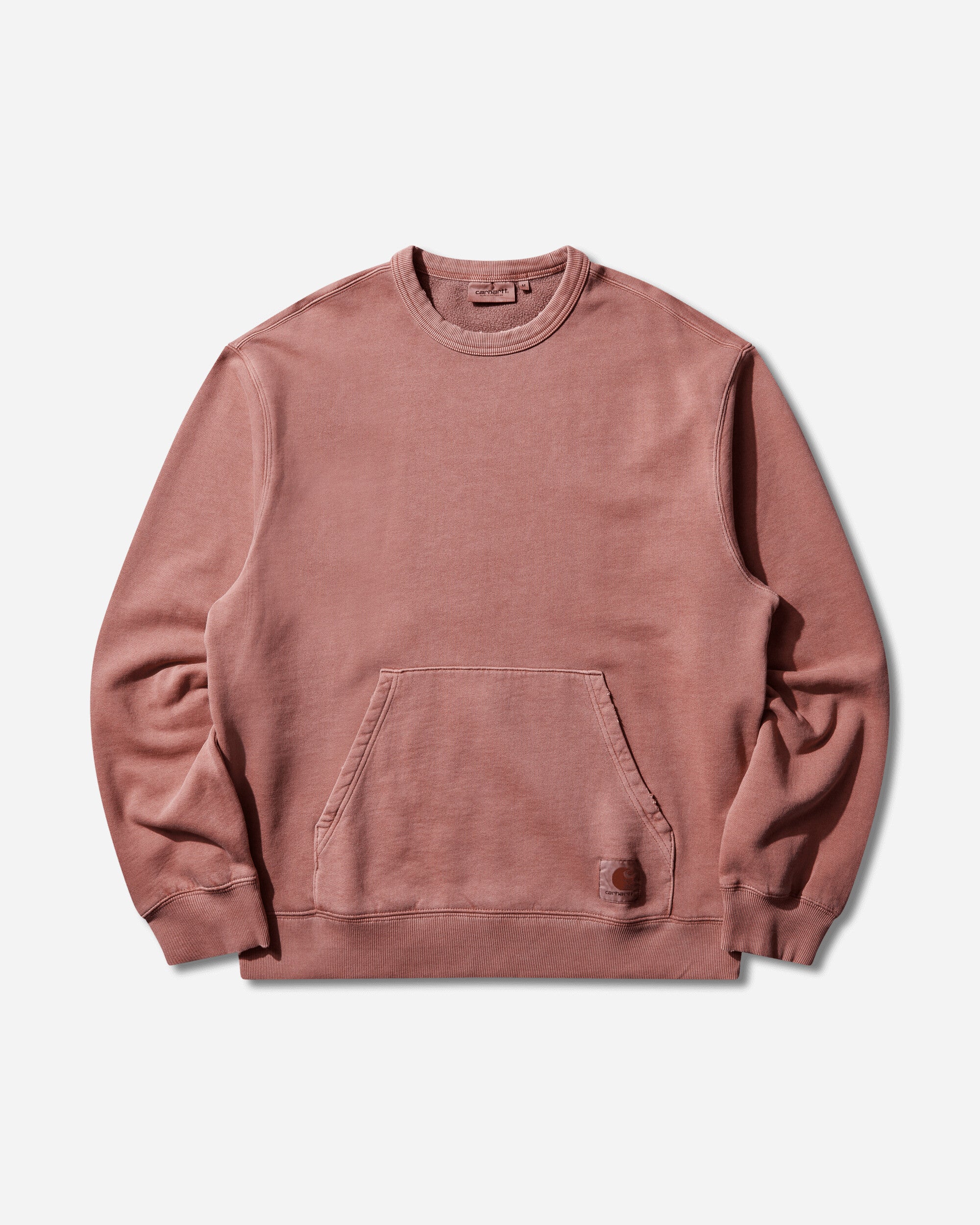 Carhartt WIP Men s Torion Pocket Crewneck Sweatshirts Marsala (Grind Washed)