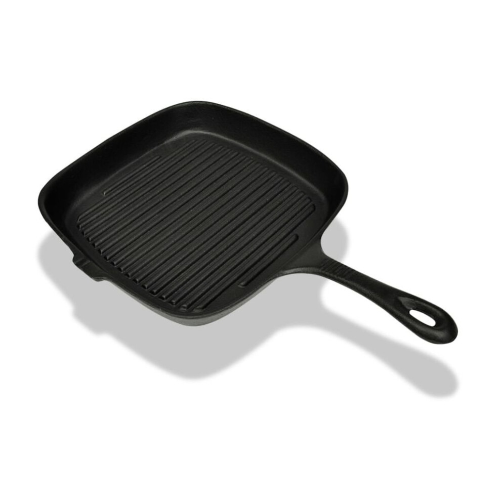 VidaXL Grill Pan Cast Iron 24x23 cm