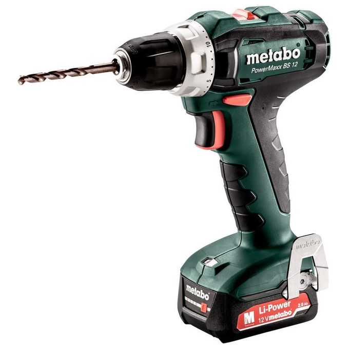 Metabo 601036500 PowerMaxx 12V Cordless Drill Driver Kit - 2.0Ah