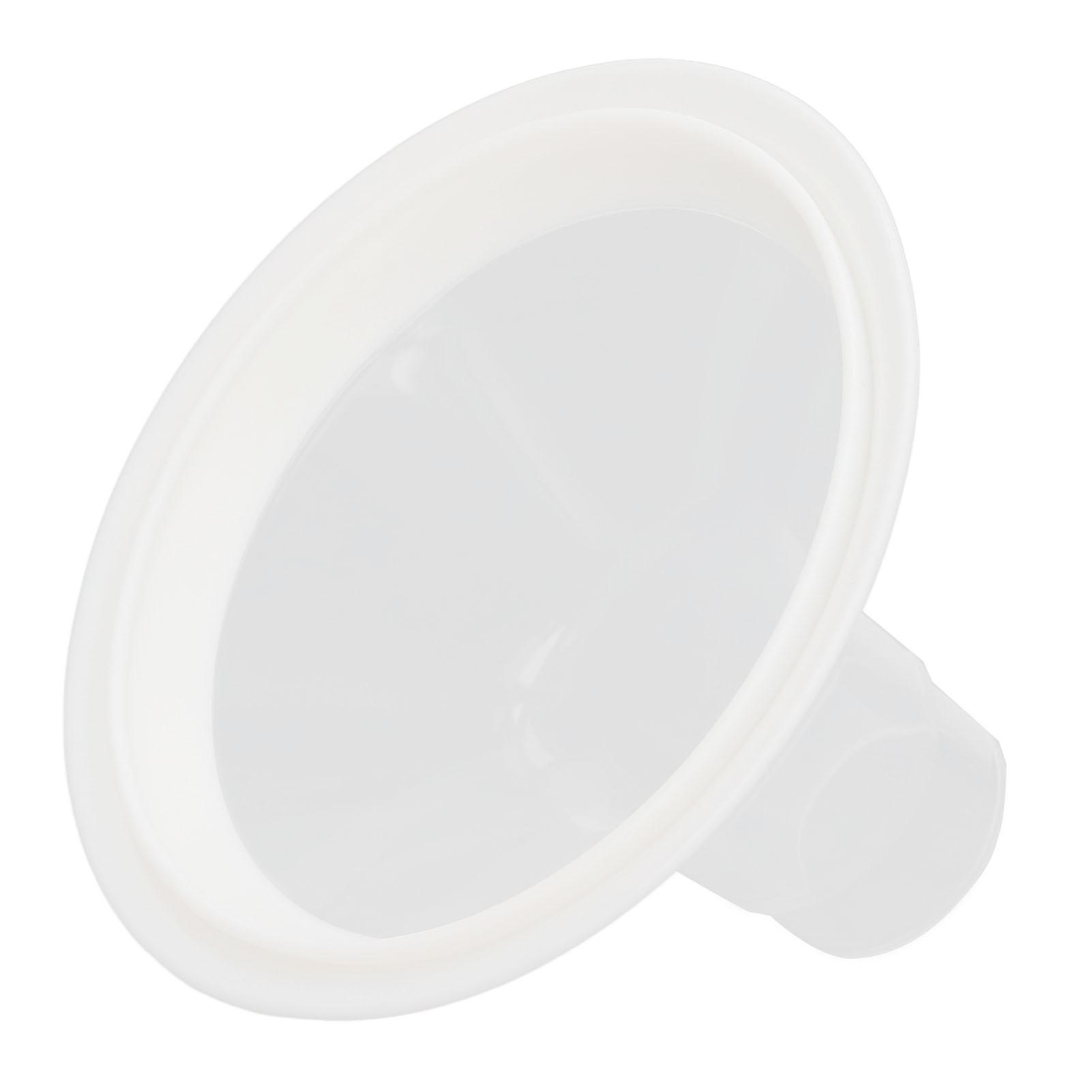 TOMTOP JMS Breast Pump Flange Leakage Proof Flexible Soft Silicone White Edge Breast Shield for Breastfeeding 24mm/0.94in