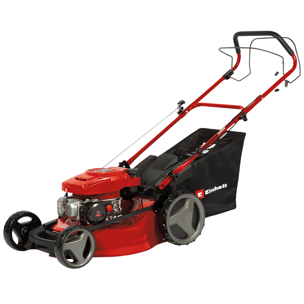 Einhell 51Cm Self Propelled Petrol Lawn Mower 2700W Lawnmower 4 Stroke Gc-Pm 51/3 S Hw 70L Grass Box
