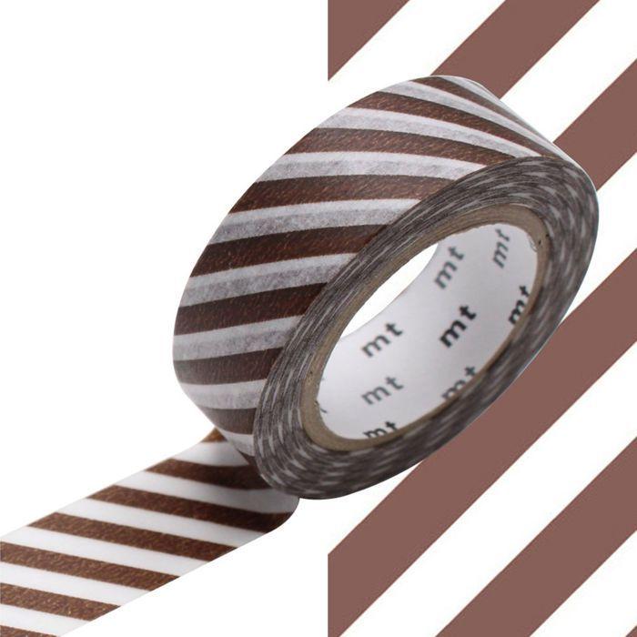 You Do It Masking Tape MT 1P Almond stripe pattern / stripe almond (15mm x10m)