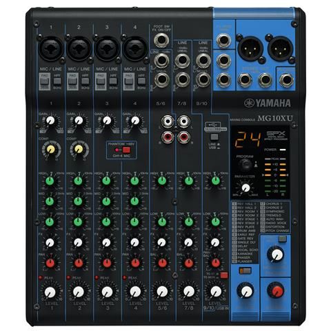 Yamaha MG10XU audio mixer 10 channels Black