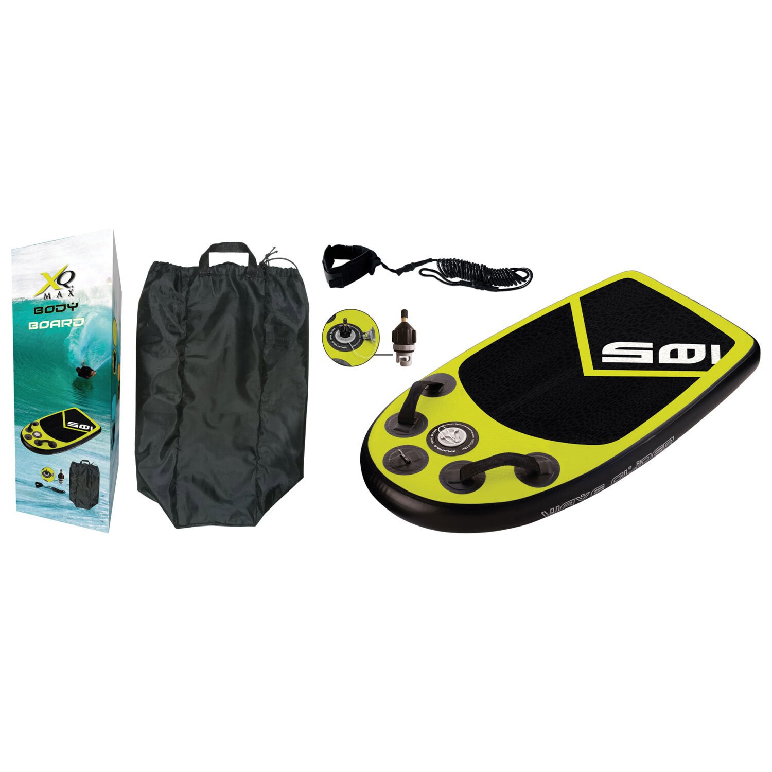XQ Max Inflatable Bodyboard - Yellow