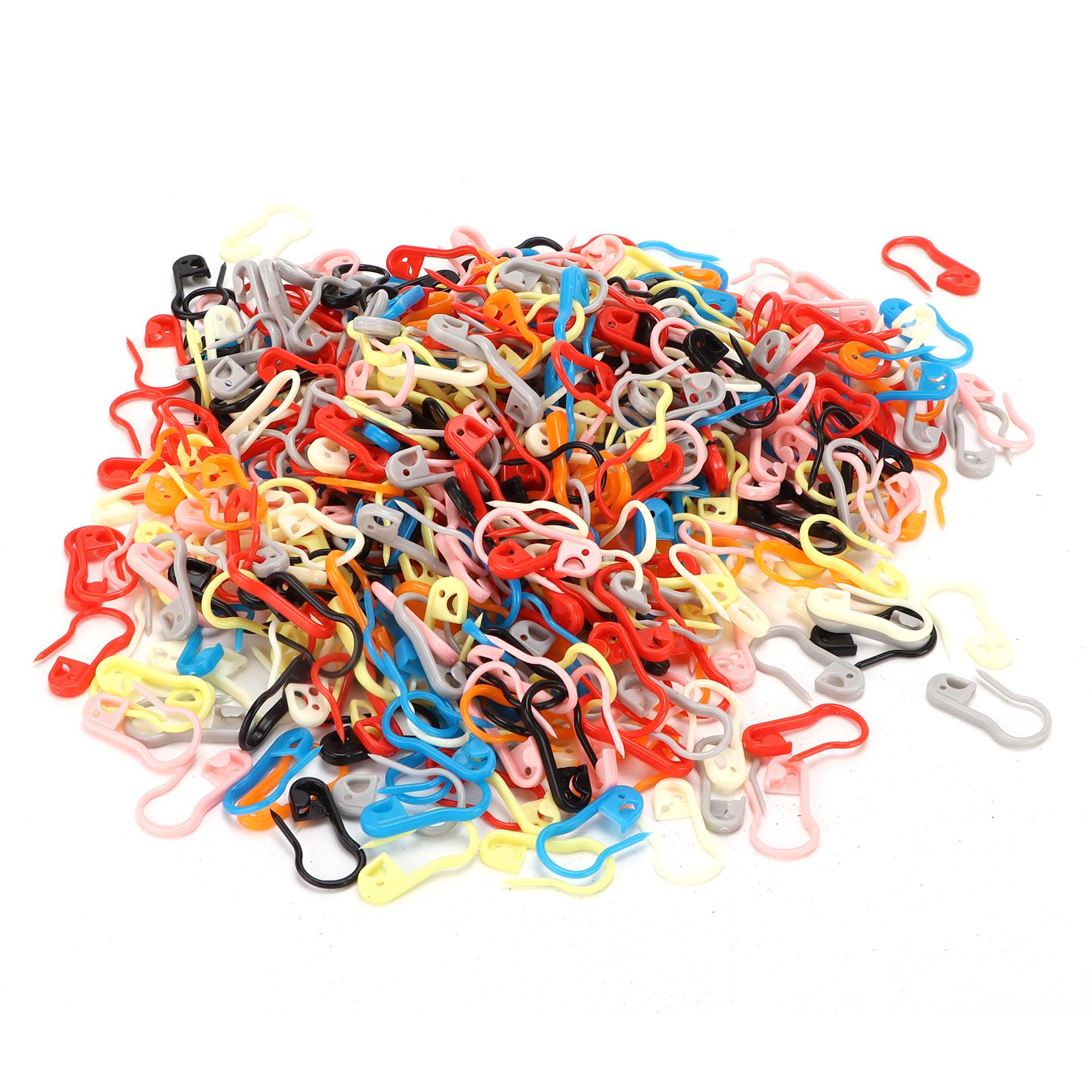 GoolRC 1000Pcs Knitting Markers Plastic Colorful Durable Crochet Clips for Knitting DIY Craft