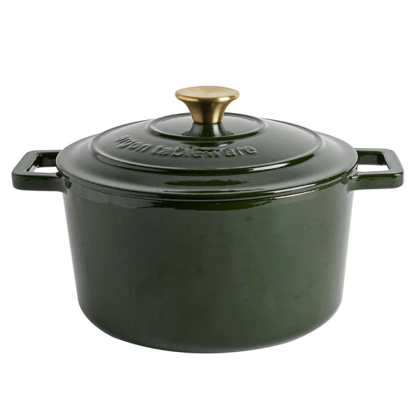 Argon Tableware 4.5L Cast Iron Casserole Dish - Green