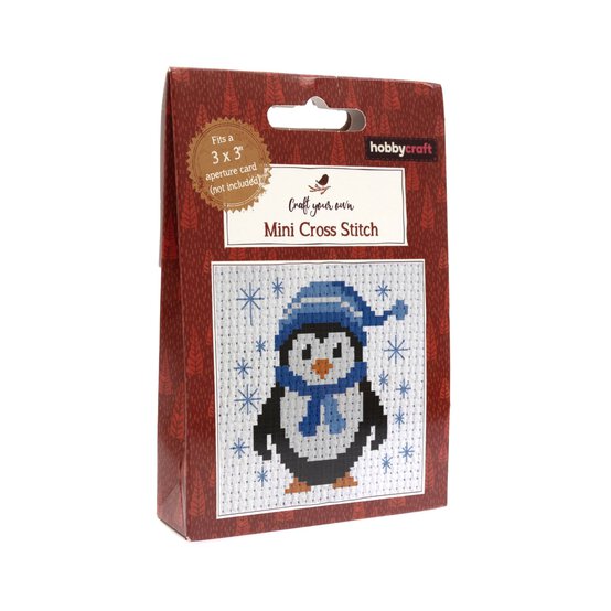 Hobbycraft Penguin Mini Cross Stitch Kit