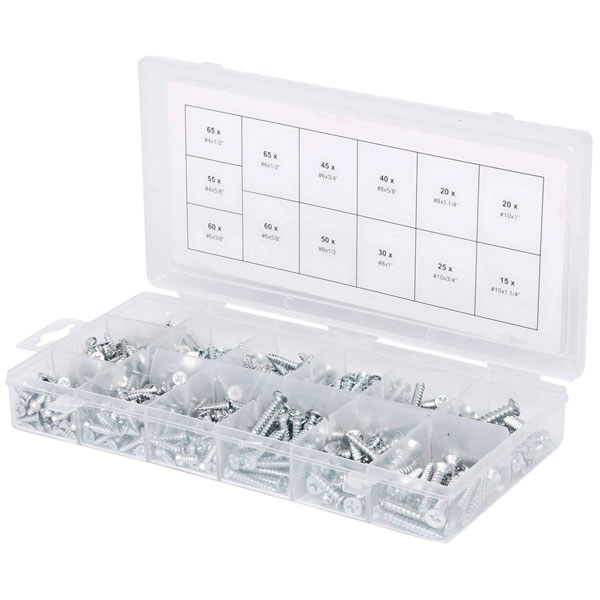 KS Tools 550 Piece Wooden Screws Assortment