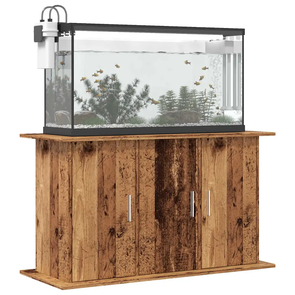 VidaXL Aquarium Stand Old Wood 101x41x58 cm Engineered Wood, Brown