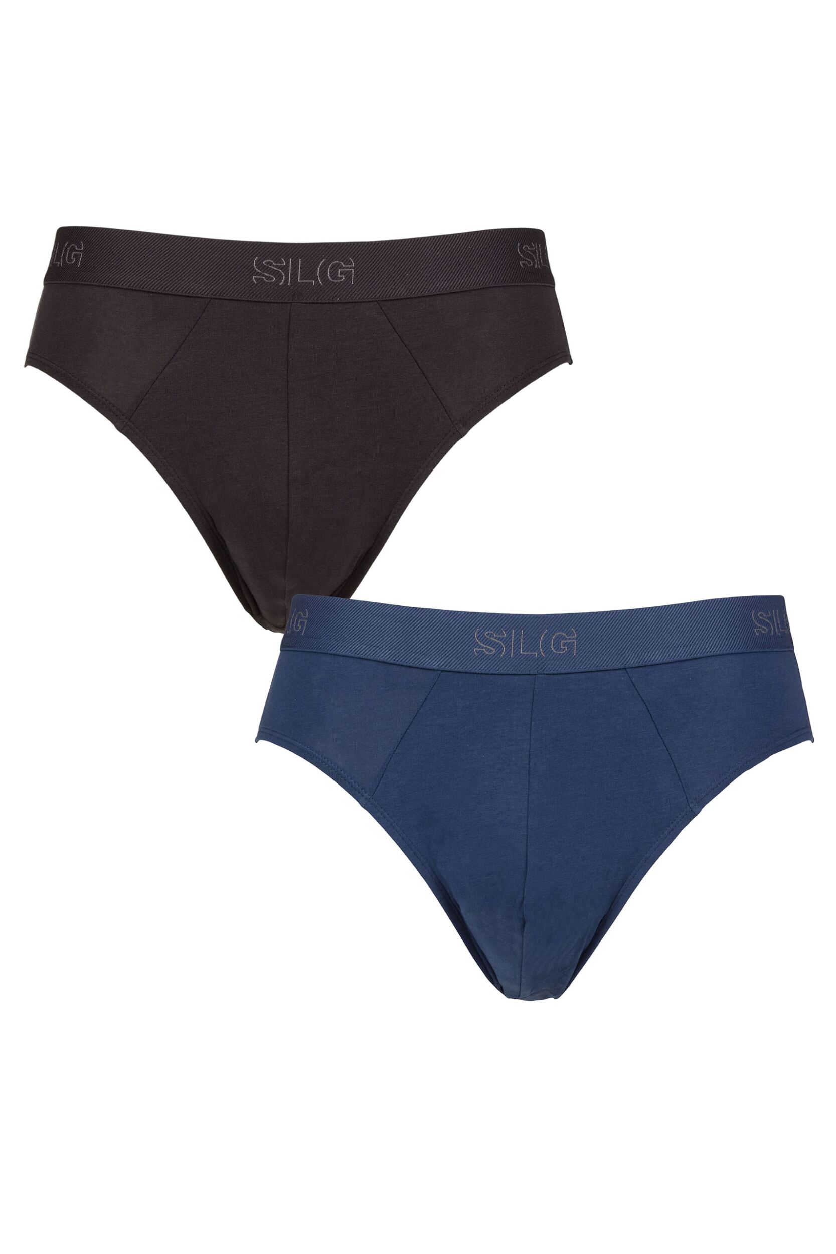 SOCKSHOP Mens 2 Pack Sloggi SLG Baselayer Briefs Ultramarine L