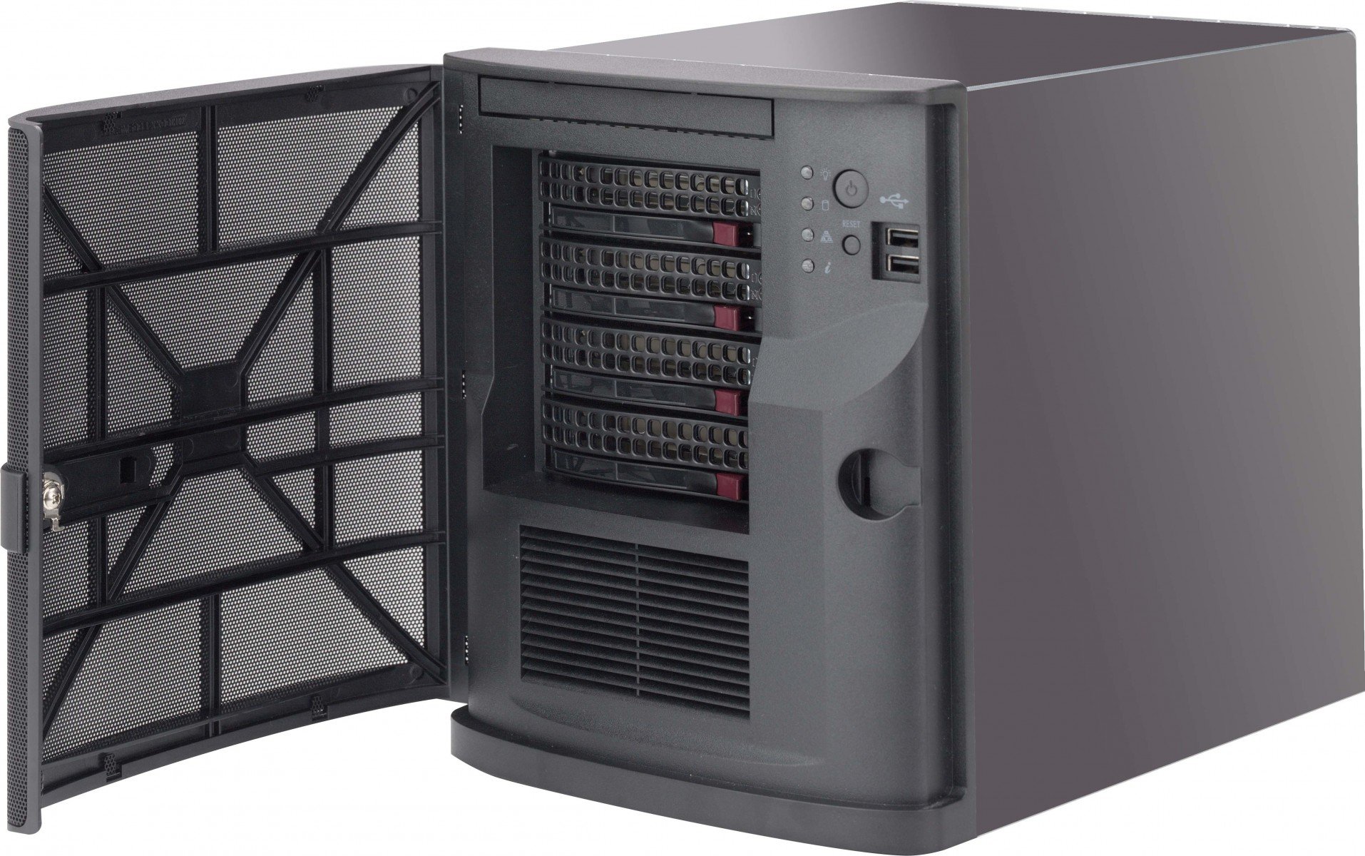 SuperMicro CSE-721TQ-350B2 computer case Mini Tower Black 350 W