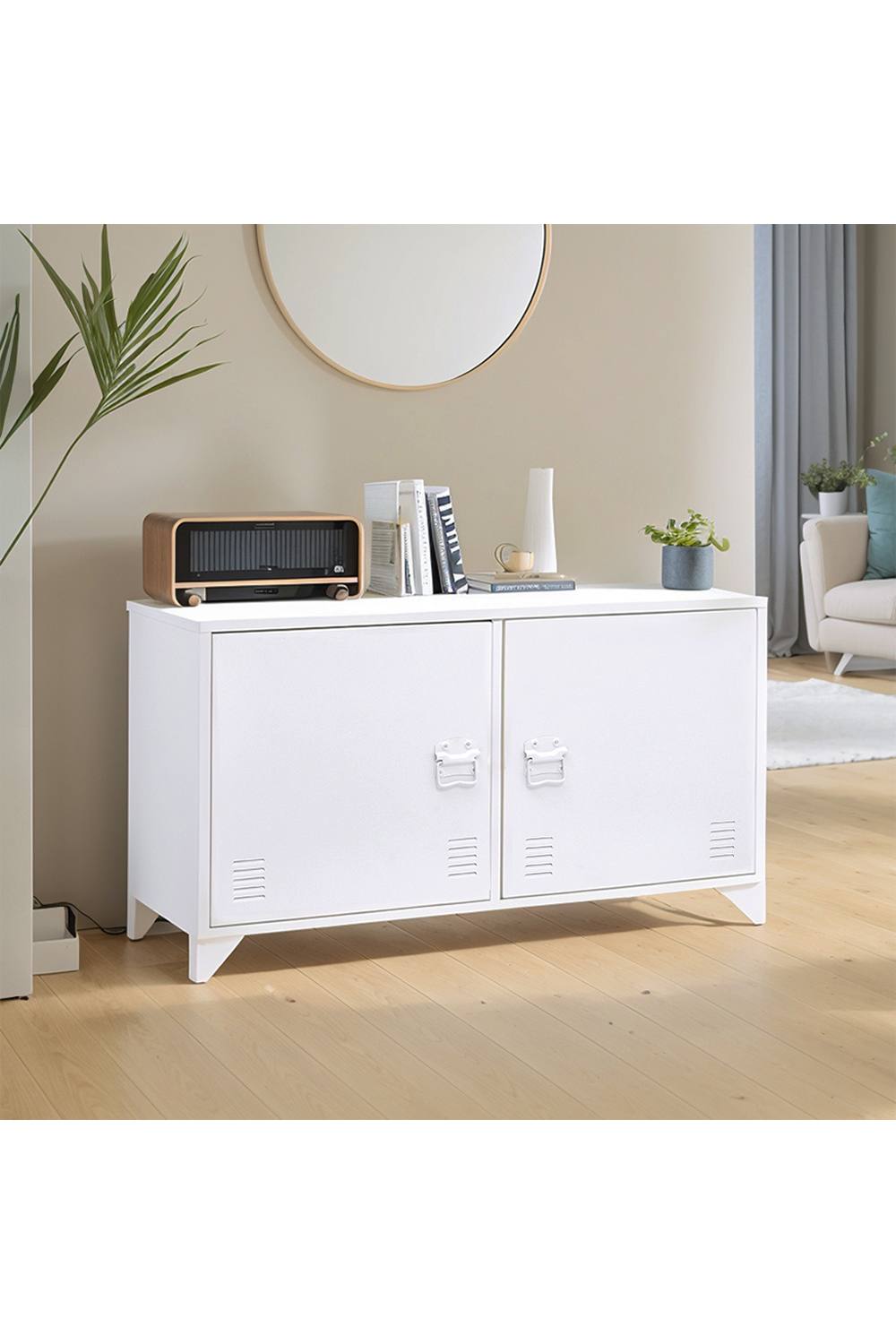 Living And Home Metal File Cabinet with Shelves for Home and Office