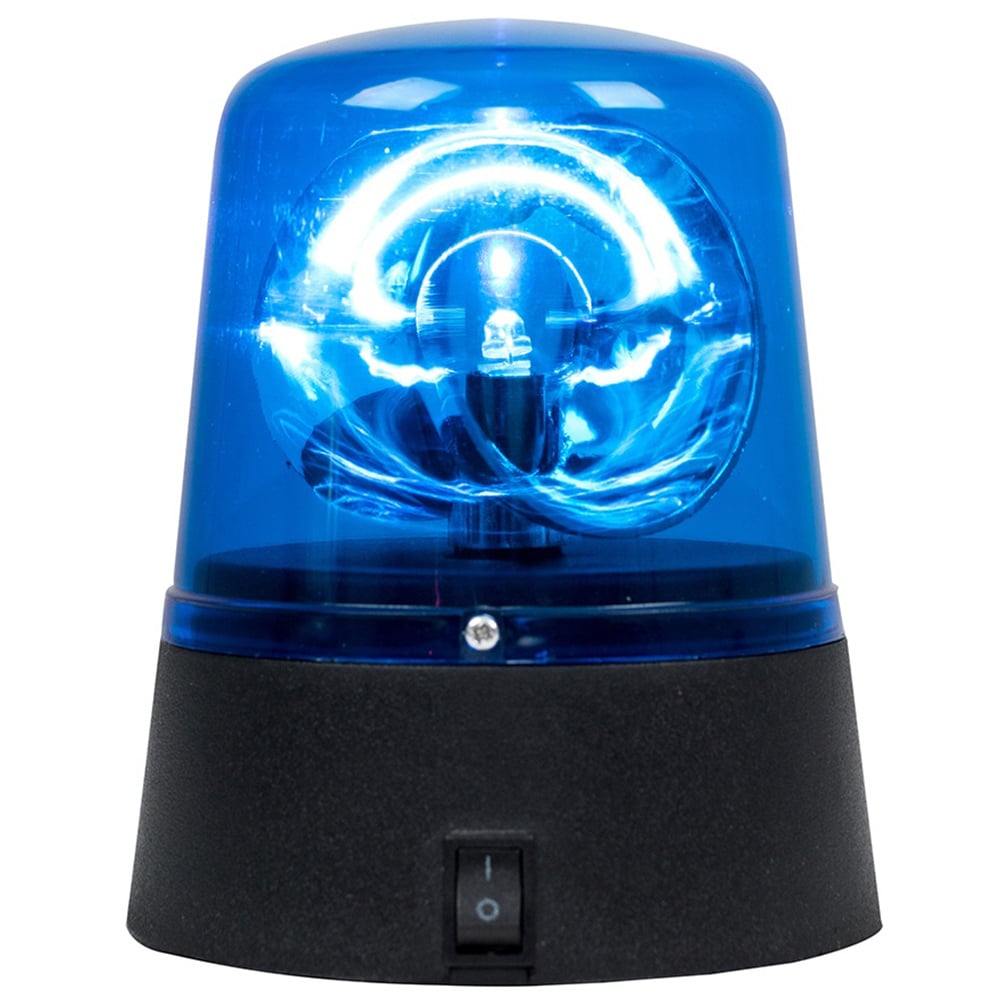 Value Lights Eastwood Battery Powered Rotating Police Warning Light In Blue