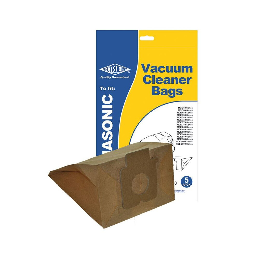 ELECTRUEPART BAG40 pack of 5 to fit Panasonic Cylinder Vacuum Cleaners