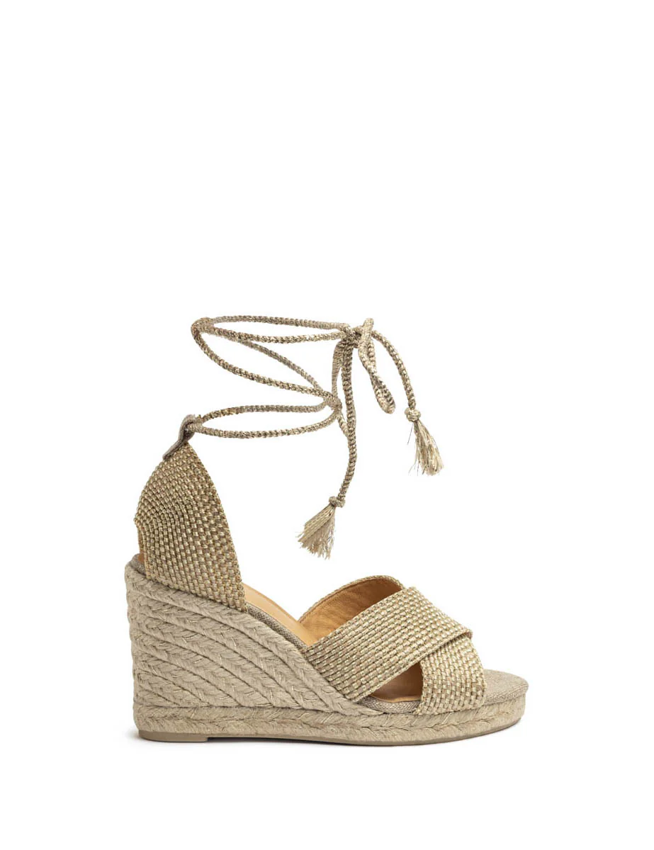 Castaner Becca Wedges - Gold