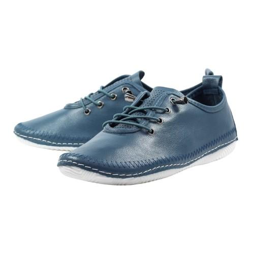 Lunar Abbie Leather Plimsolls