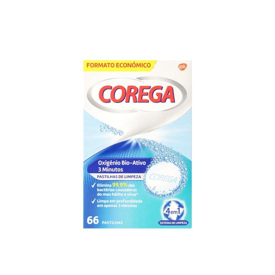 Corega Bioactive Oxygen Cleansing Tablets x66